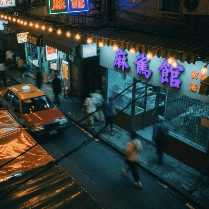 Seedream 3.0 AI generated image - Vintage street photography scene